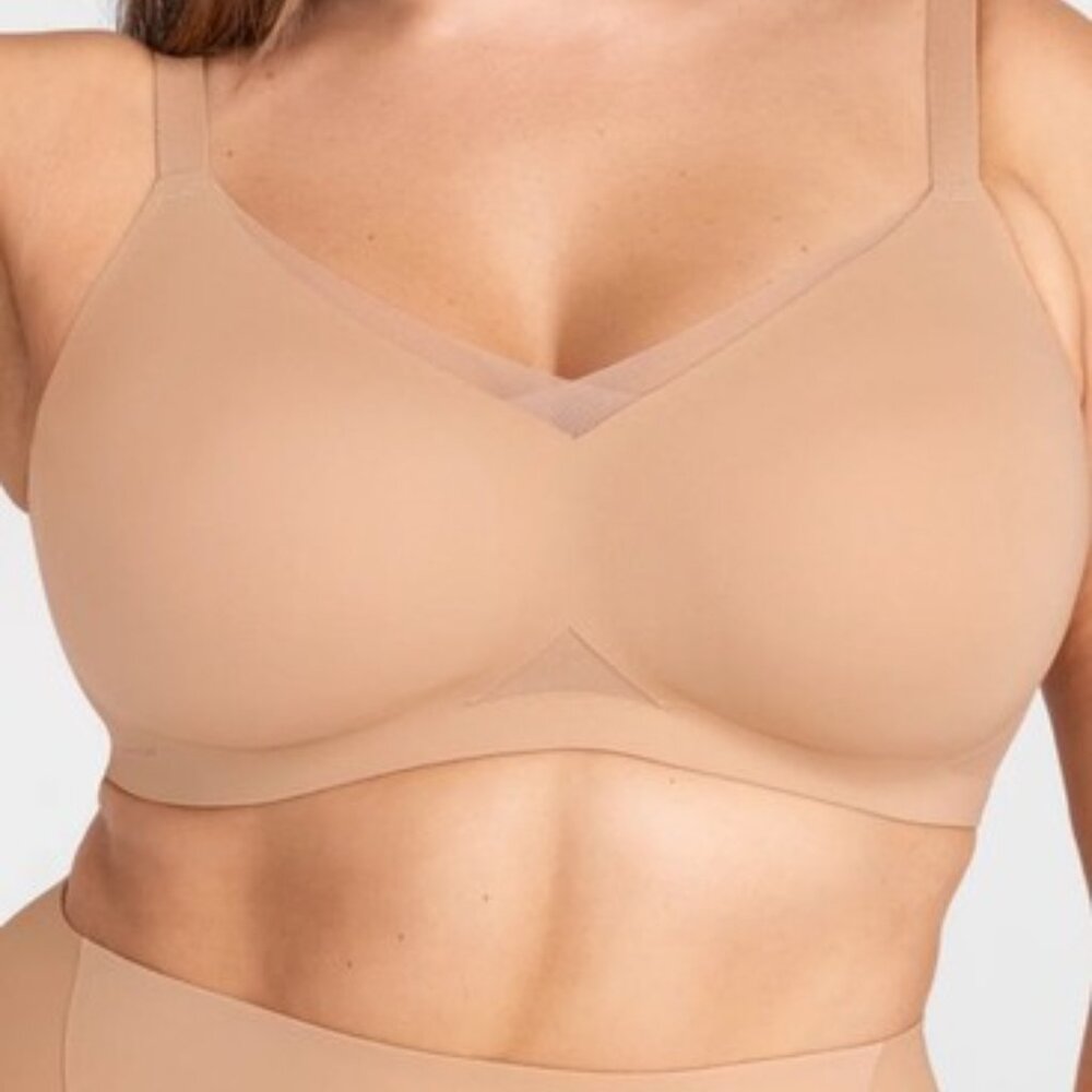 Honeylove Tan Nude Crossover Wireless Bra‎